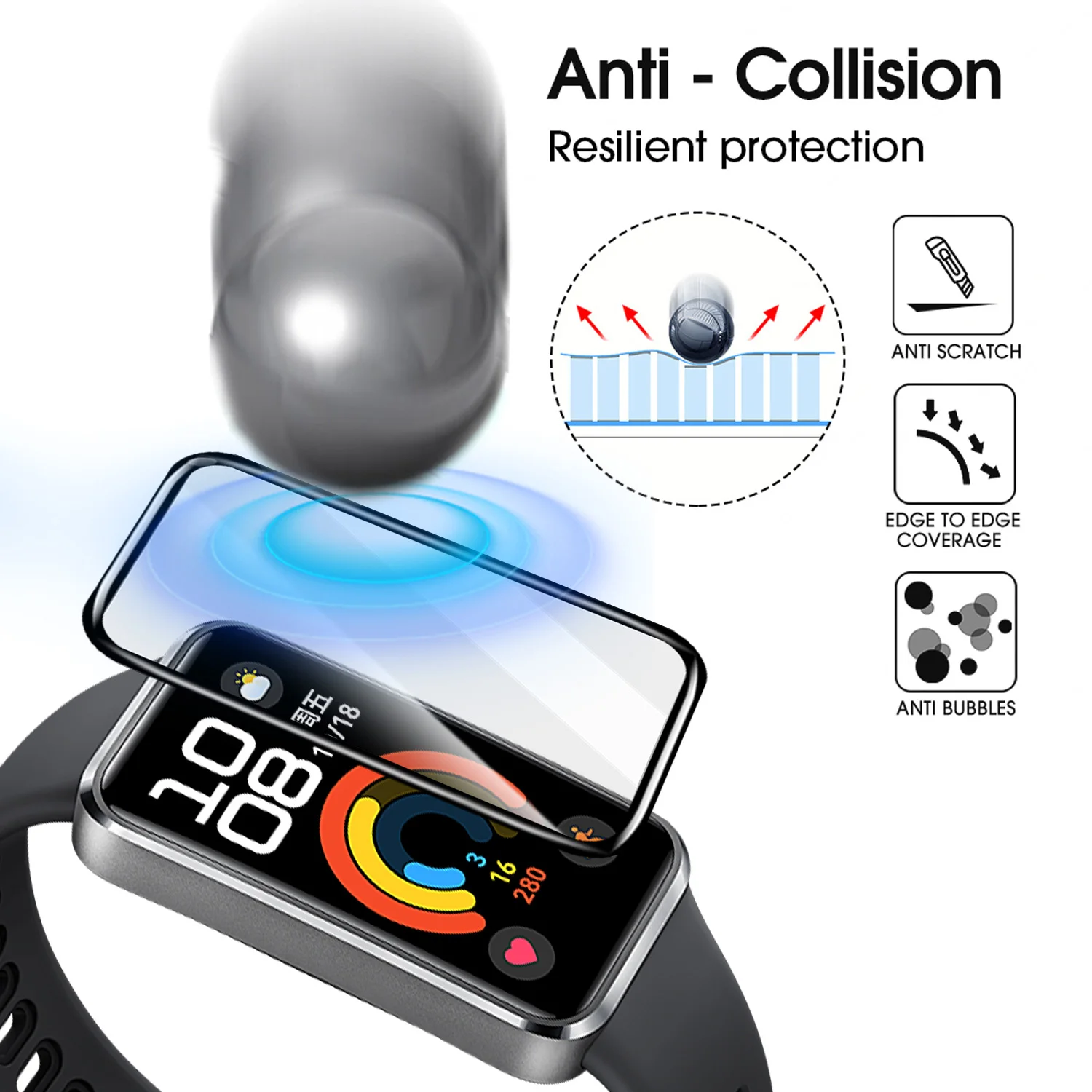 Flexible Screen Protectors for - Huawei Smartwatch Accessories avis et prix