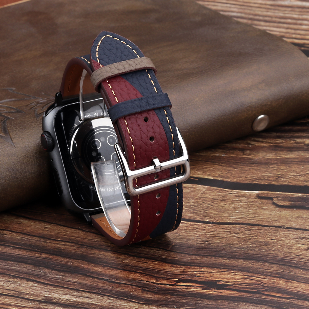 Genuine Leather Strap for Appl - Smartwatch Accessories Shop avis et prix