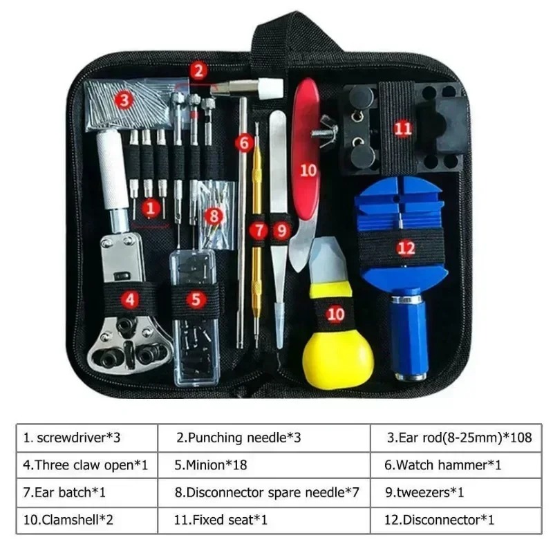 147Pcs Watchmaker Repair Tool  - Tool Kit Strap Change avis et prix