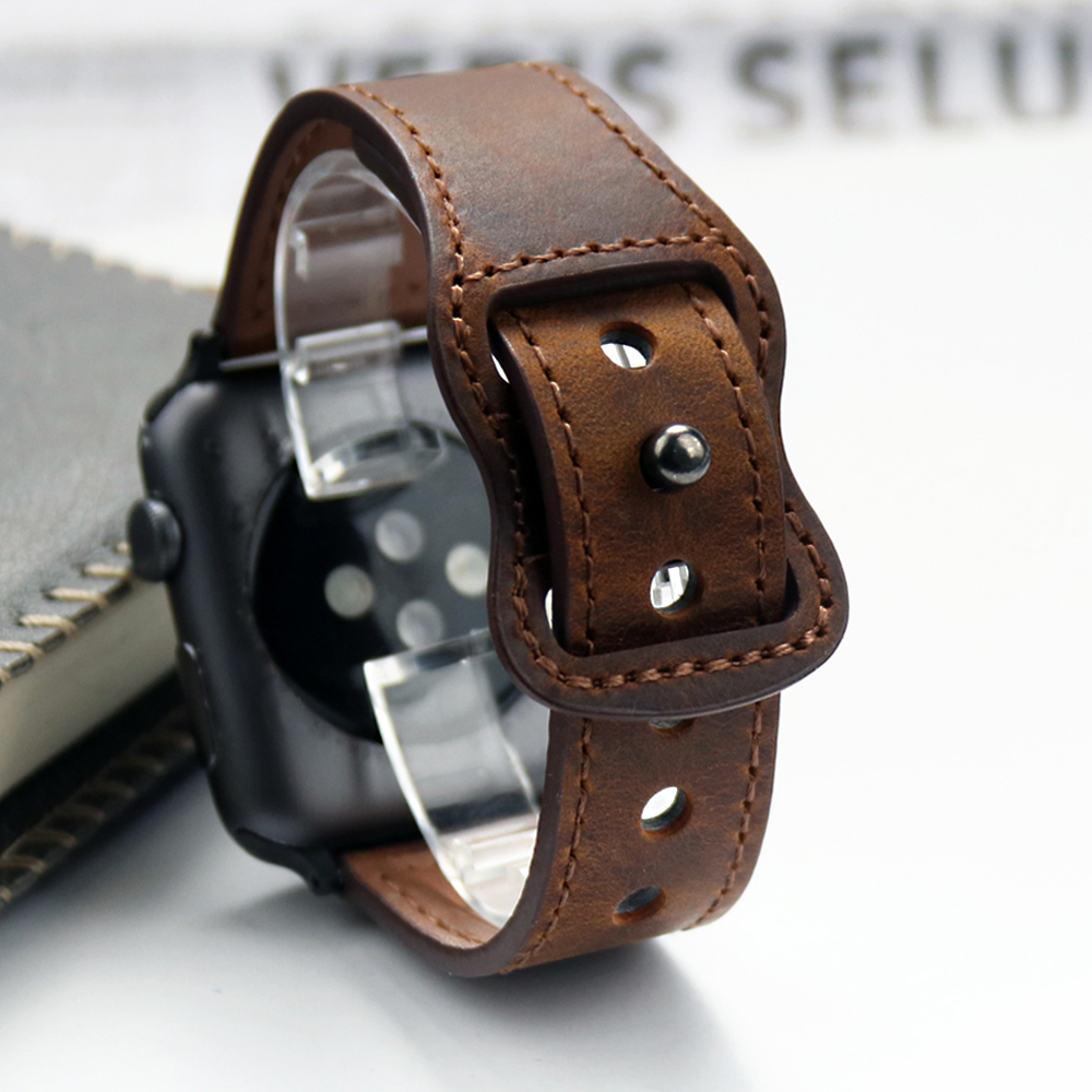 Genuine Leather Correa Strap f - Smartwatch Accessories Shop avis et prix
